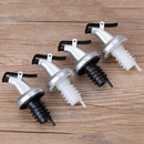 Silver and black lever bottle cap stopper set kitchen dispenser