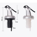 Silver and black lever bottle cap stopper set kitchen dispenser
