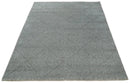 Silver and Gray Hand Woven 8x10 Trellis Moroccan Rug Made with Fine Wool | TRDCP78810