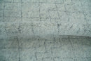 Silver and Gray Hand Woven 9x12 Trellis Moroccan Rug Made with Fine Wool | TRDCP101912