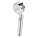 Silver and purple double panel turbo shower head bathroom jet