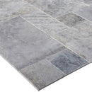 Silver Antique Pattern Brushed, Chiseled, and Partially Filled - Full Truckload profile view