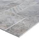 Silver Antique Pattern Brushed, Chiseled, and Partially Filled - Full Truckload profile view