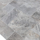 Silver Antique Pattern Brushed, Chiseled, and Partially Filled - Full Truckload angle closeup view