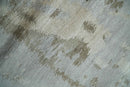 Silver, Beige and Gray Modern Abstract Hand knotted 6x9 Bamboo Silk Area Rug