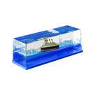 DecorBites™ Black Pearl Pirate Ship Drift Bottle Desktop Ornament