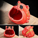 DecorBites™ Bulldog Ceramic Ashtray | Desktop Smoking Accessory | Portable Weed Ash Tray