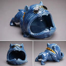 DecorBites™ Bulldog Ceramic Ashtray | Desktop Smoking Accessory | Portable Weed Ash Tray