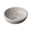 Silver Mystique Honed Vessel Marble Sink 18x6