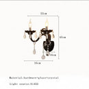 Silver crystal branch chandelier dining room candle style light