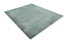 Silver design Modern Abstract Hand Knotted Bamboo Silk Area Rug