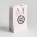 Silver Glitter Wedding Favor Labels