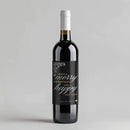 Silver Gold Message Wine Label
