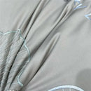 Silver gray 1200tc embroidery egyptian cotton bedding set bedroom