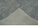 Silver, Gray and Charcoal Contemporary Hand knotted 6.6x10 wool Area Rug