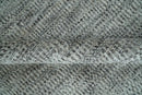Silver, Gray and Charcoal Contemporary Hand knotted 6.6x10 wool Area Rug