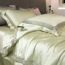 Silver gray eucalyptus fiber summer quilt bedroom bedding set