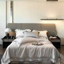 Silver gray eucalyptus fiber summer quilt bedroom bedding set