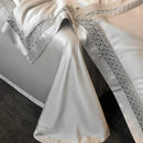 Silver gray eucalyptus fiber summer quilt bedroom bedding set