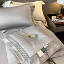 Silver gray eucalyptus fiber summer quilt bedroom bedding set
