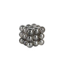 Silver magnetic crystal glass ball stack blocks living room decor