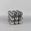 Silver magnetic crystal glass ball stack blocks living room decor