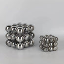 Silver magnetic crystal glass ball stack blocks living room decor