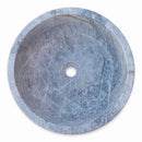 Silver Marble Round Vessel Sink - 16"x16"x6" - Honed