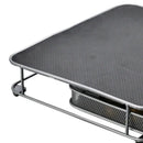 Silver metal coffee capsule storage rack kitchen mesh tray organizer