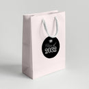 Silver Script Graduation Favor Labels