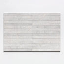 Silver Shadow Fine Textured Plank Marble Tiles 1 9/16x18