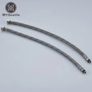 Silver stainless steel faucet plumbing hose for kitchen and bath