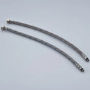 Silver stainless steel faucet plumbing hose for kitchen and bath
