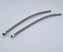 Silver stainless steel faucet plumbing hose for kitchen and bath