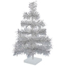 Silver Tinsel Christmas Tree