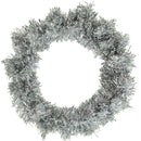 Silver Tinsel Christmas Wreaths