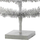 Silver Tinsel Tree with 1in Thin Brush