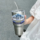 Silver & white decorbites freeze thermos insulated kitchen tumbler set