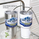 Silver & white decorbites freeze thermos insulated kitchen tumbler set