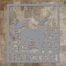 Deer Family Name Sign
