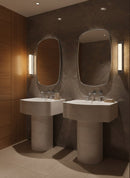 Silver Framed Mirrors - Rectangular Brass Wall Mirror