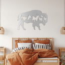 Buffalo Metal Wall Art – Wildlife Rustic Western Home Decor