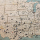 Airplane Map Pins
