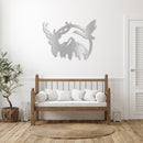Duck & Deer Mountain Metal Wall Art – Hunting Wildlife Nature Cabin Decor