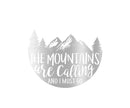 The Mountains Are Calling Metal Wall Art – Outdoor Adventure Nature Wall Decor