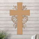 Simple Cross with Leaves