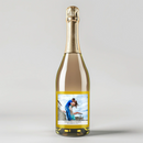 Simple Gold Border Champagne Label