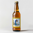 Simple Gold Border Wedding Beer Label