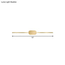 Simple style gold metallic led vanity sconce bedroom wall mounted light