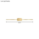 Simple style gold metallic led vanity sconce bedroom wall mounted light